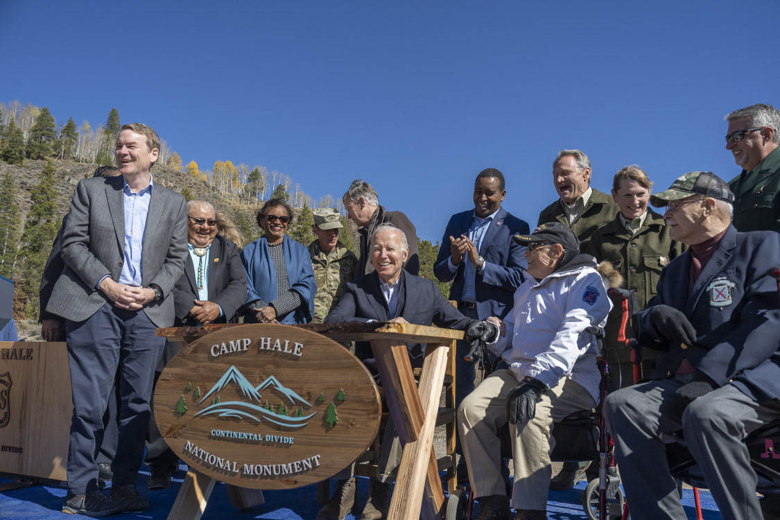 POTUS46Archive's tweet photo. Our public lands define our identity as a nation.
 
They are a birthright that we pass down from generation to generation. And they unite us.
 
That’s what we honor today as we designate Camp Hale-Continental Divide a national monument. https://t.co/Yg7VK8wTQu