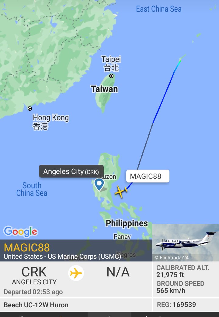 Oceanworldfree's tweet photo. ๐บ๐ฒUSMC MAGIC88 169539 #AE6470
#ClarkAirBase
Beechcraft UC-12W Huron https://t.co/sdwClWavtJ