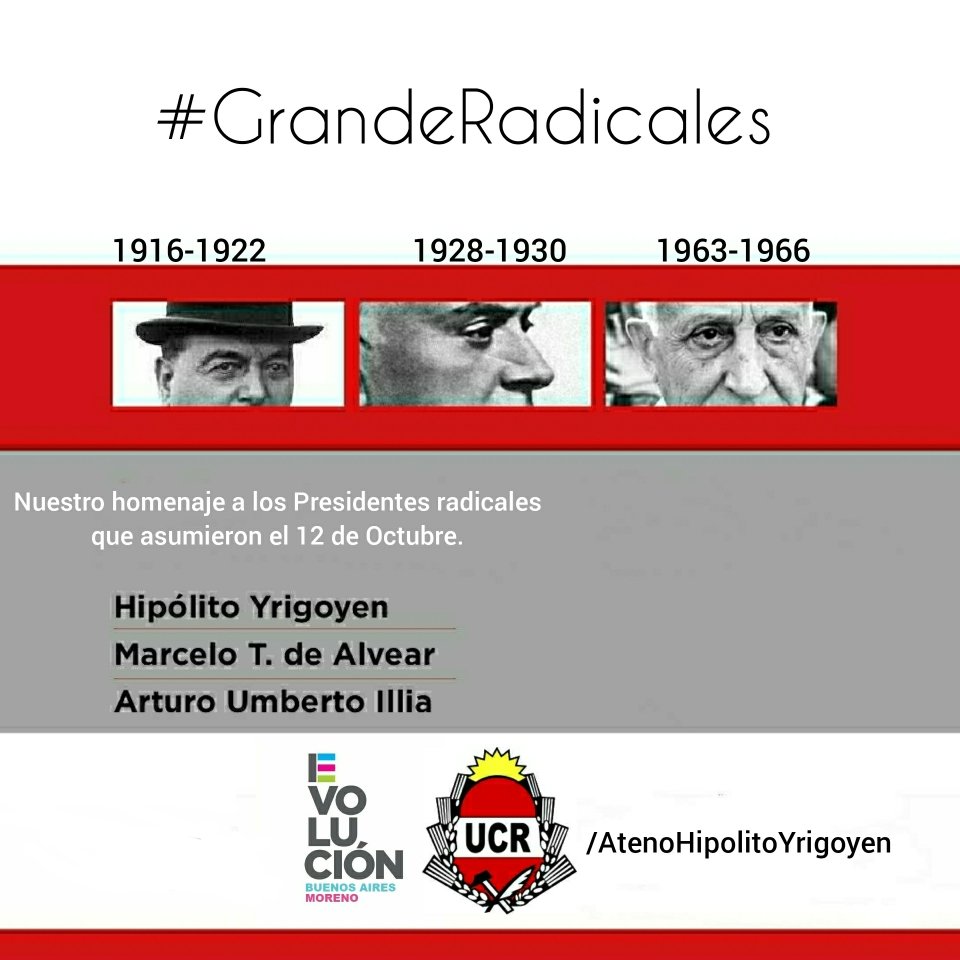AteneoYrigoyen's tweet photo. Hipólito Yrigoyen, Marcelo Alvear y el Dr.Arturo Illia #GrandesRadicales 🇲🇨 https://t.co/NclZUf5kPO