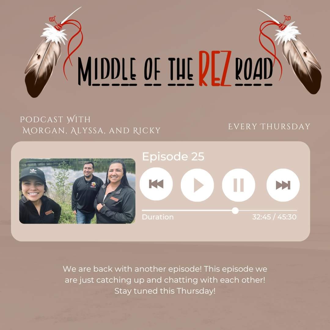 middlerezroad's tweet photo. New Episode tomorrow! 
#skoden #podcast #indigenous #Wednesdayvibe #support https://t.co/Sx1hucxZWS