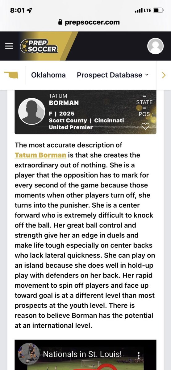 Thanks for the mention!!! <a href="/PrepSoccer/">Prep Soccer ⚽️</a> 

<a href="/ImYouthSoccer/">ECNL/GA/Recruiting/College Soccer</a> <a href="/ImCollegeSoccer/">College Soccer Truth ™</a> <a href="/TheSoccerWire/">SoccerWire</a> <a href="/TopDrawerSoccer/">TopDrawerSoccer</a> <a href="/CUPGirlsGA/">CUP Girls Academy</a> <a href="/GAcademyLeague/">Girls Academy</a>
