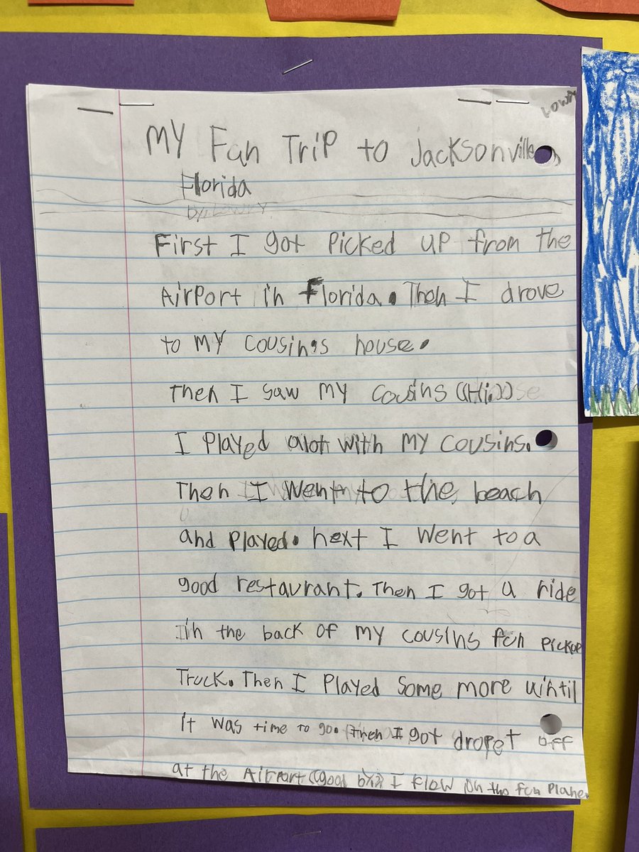 When you walk the halls at Maplewood Elementary…. Be prepared to experience greatness!! Look at these outstanding 2nd Grade Personal Narratives. It’s a great day to be a Mustang!! @MaplewoodATX @AustinISD @WeAreAISD @AISDSuptMays @AISD_OSL @BHosack23 @JenniferPace_TX