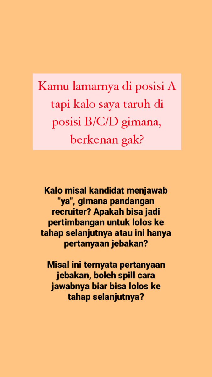 worksfess's tweet photo. work! untuk para recruiter/hrd, waktu dan tempat dipersilahkan ~ https://t.co/wb3GfmyDGH