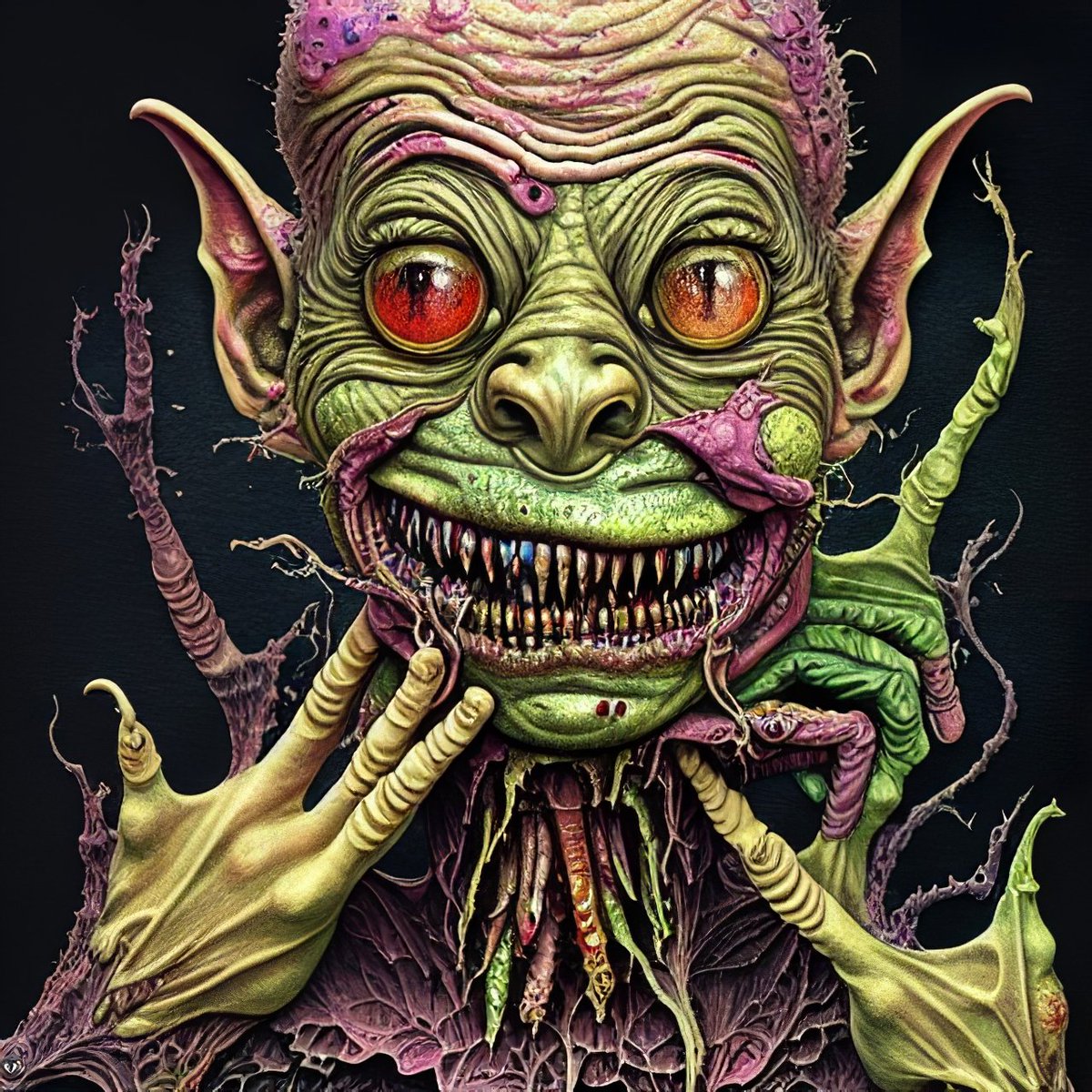 GoblinGrotesque's tweet photo. WL Mint Live
Mint👉 https://t.co/u7j0oDTDLJ
#NFTartists #MINTnft #GoblinTown #Grotesquegoblin #hyperrealstic #tattoo #tatooist #Art #Artist #NFTCommunity #WL #Mintlive #MintingNow https://t.co/tashqxsYjt