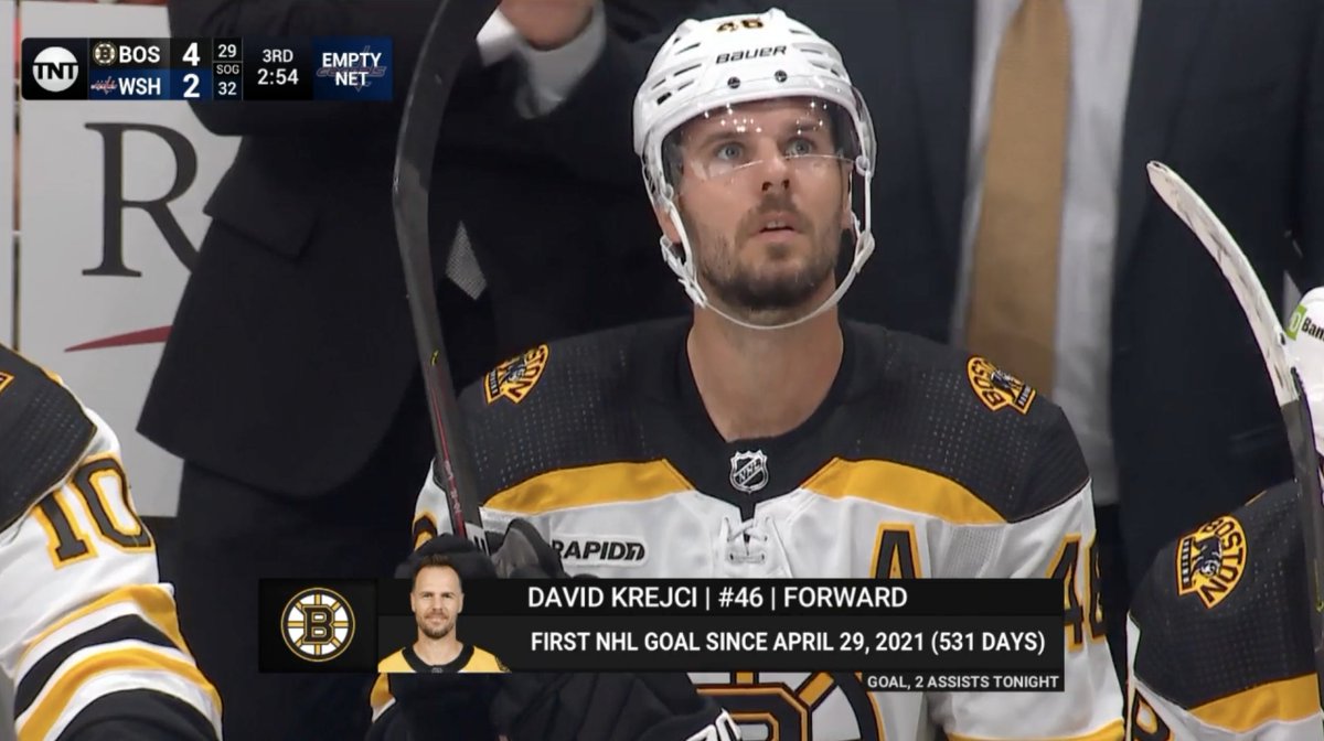Welcome back to the NHL, David Krejci 🤝