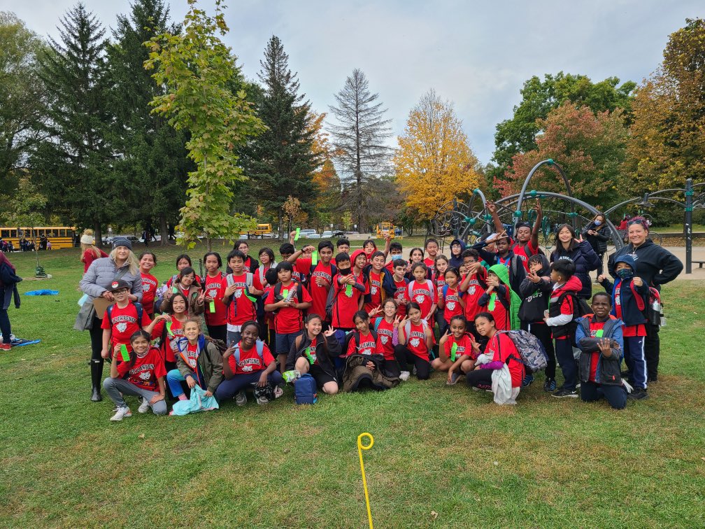 Tigers on the prowl at Morningside Park today. Well done everyone! <a href="/TCDSB/">Toronto Catholic District School Board</a> @TCDSB_PAguiar