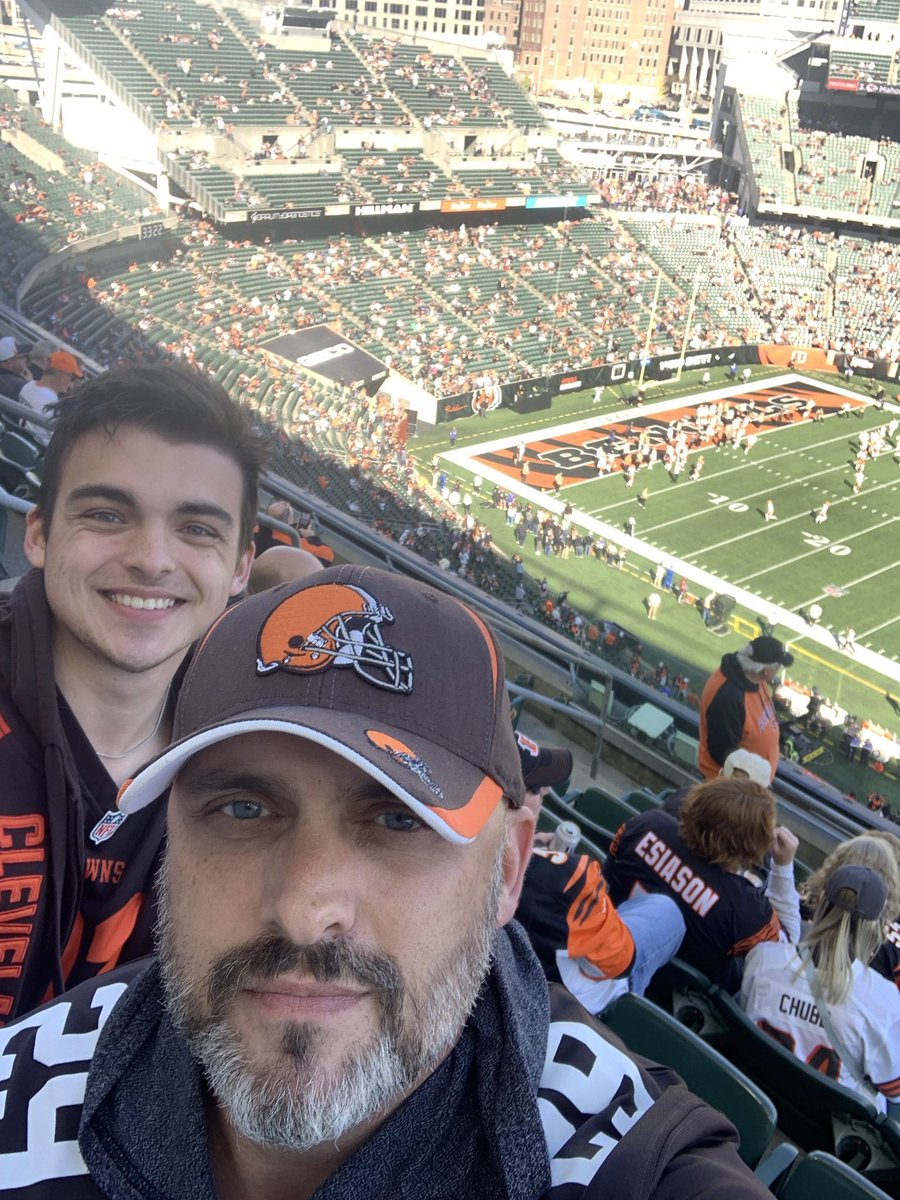 NH_Warner's tweet photo. From Aug 2020-Jan 2021 my son beat non-Hodkins lymphoma thanks to the amazing @DaytonChildrens. Now @ASWDayton has given us a chance to celebrate this in a special way w the @Browns. We’re so excited! #Browns https://t.co/FOVCsPAd0C