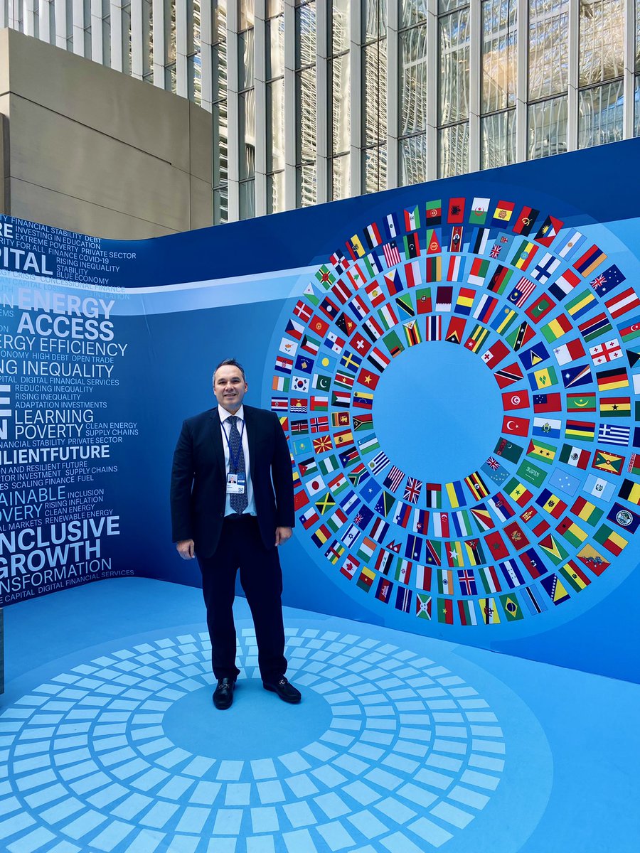 mparedones's tweet photo. As sustainable entrepreneur, I am extremely excited to join the world leaders on #2022 @WorldBank Annual Meetings. A #resilientfuture can be delivered by infusing greater sustainability, equality and social inclusion in every investment decision we make.Become Green w/#Greenova https://t.co/i7k8kJoGZm