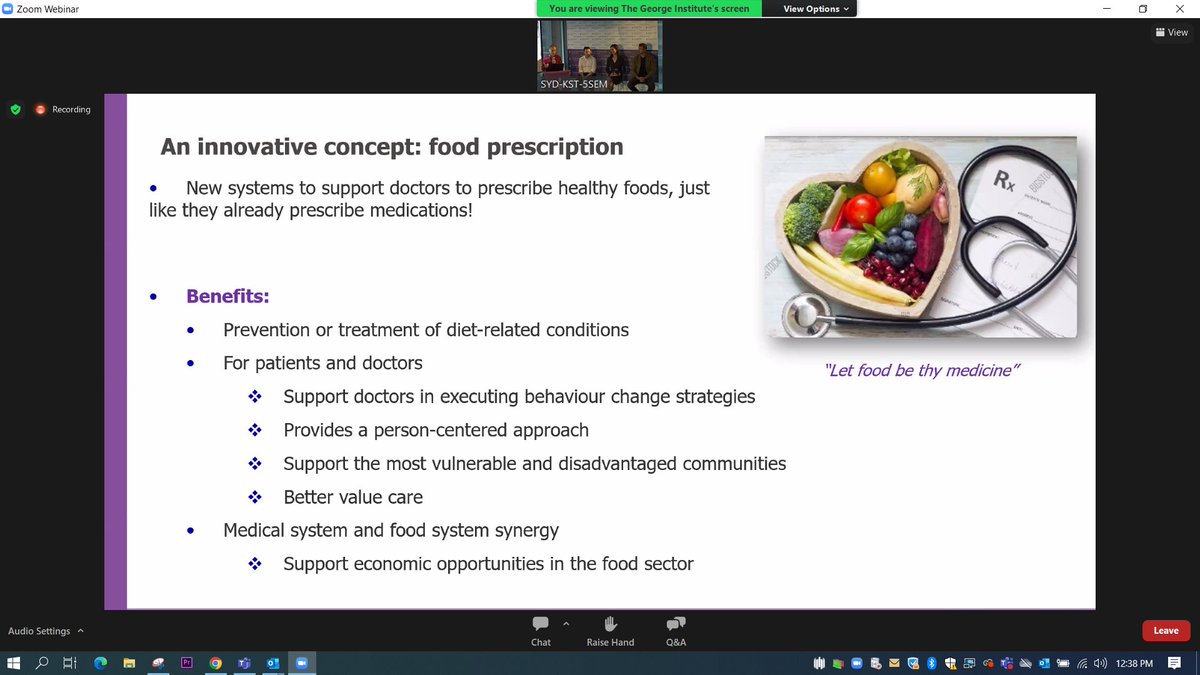 georgeinstitute's tweet photo. Prof @Dr_WuJ, Head of Nutrition @georgeinstitute introducing his research project involving food prescriptions to help patients with diet-related conditions.
#FoodIsMedicine #GeorgeTalks #WorldFoodDay2022 https://t.co/IX37bSJggT