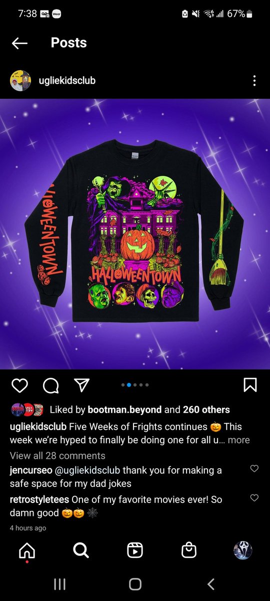Travis0993S's tweet photo. You guys got to go checkout ugliekidsclub on Instagram they are dropping timeless nostalgia pieces the colors or just popping they went hard on this design!🧙‍♀️🔮🎃🔥 @grimmlife @3CFilmss @WitchyDame https://t.co/D0wLJn0Fn8