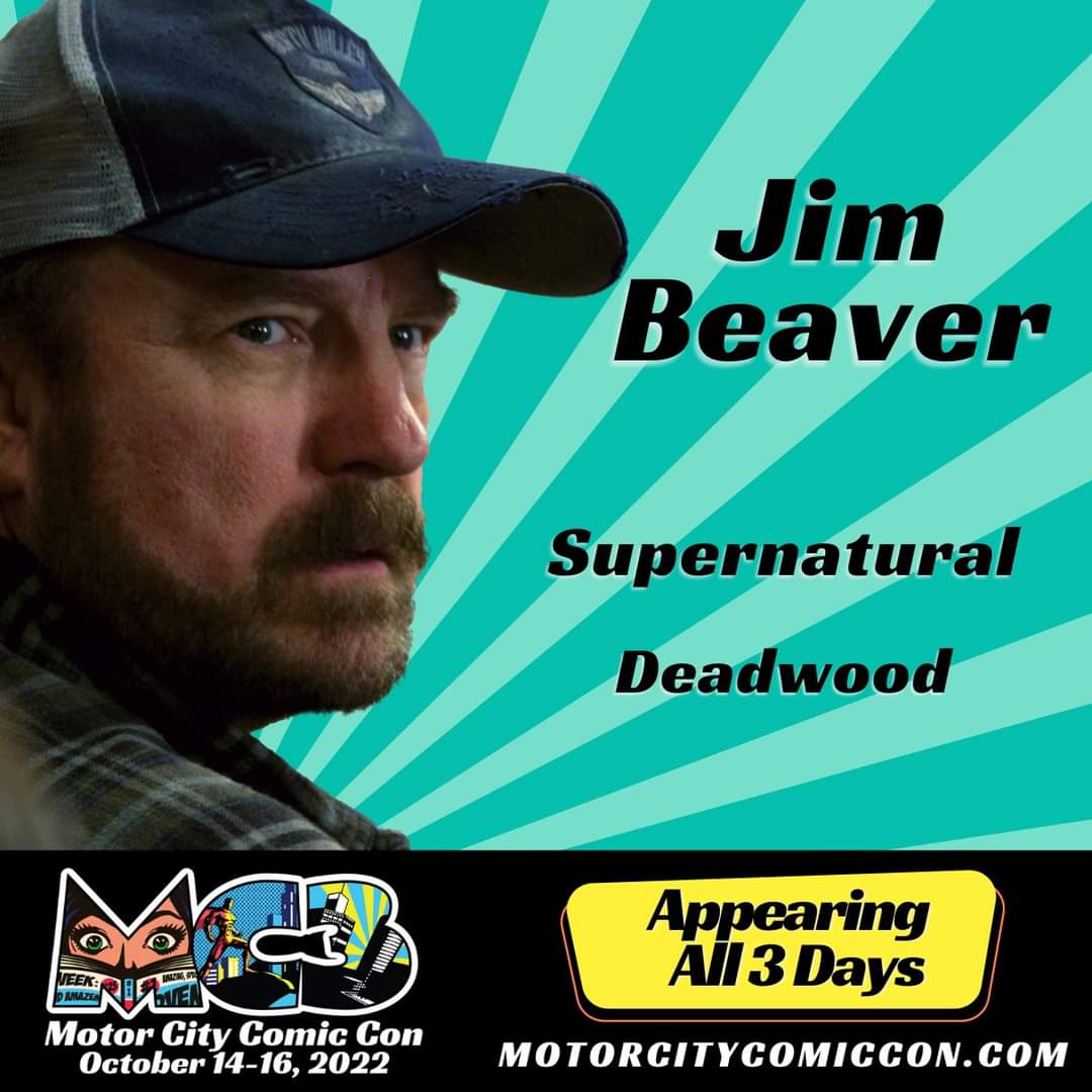 ICYMI - 🔥#JimBeaver is coming to #MotorCityComicCon this weekend!

💥He is known for his roles on #Supernatural in #Deadwood and #Justified and he will be at #MC3 2022!

🎟Tickets are available at motorcitycomiccon.com
