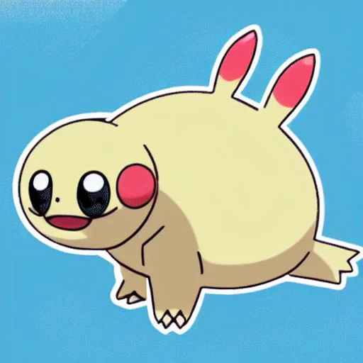 ナンジャモの相棒ポケモンをAI君に予想してもらったぞぷにっとしていて、すばやさは遅くのんきなイメージで、こぶが2つあり、目玉と間違えられ、電気タイプで、身体が伸び縮みして、おなかで発電する超キュートなポケモンで出力ふーん…君ボルテッカー使えそうじゃん 