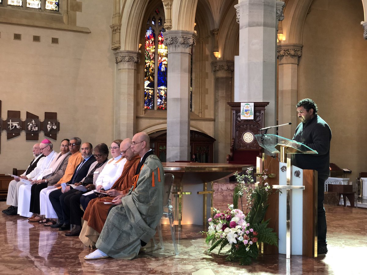 Perth religious leaders gathered at St Mary’s Cathedral for <a href="/arrcc1/">Australian Religious Response to Climate Change</a> multi-faith service calling for no new fossil fuel projects #NoFaithInFossilFuels
