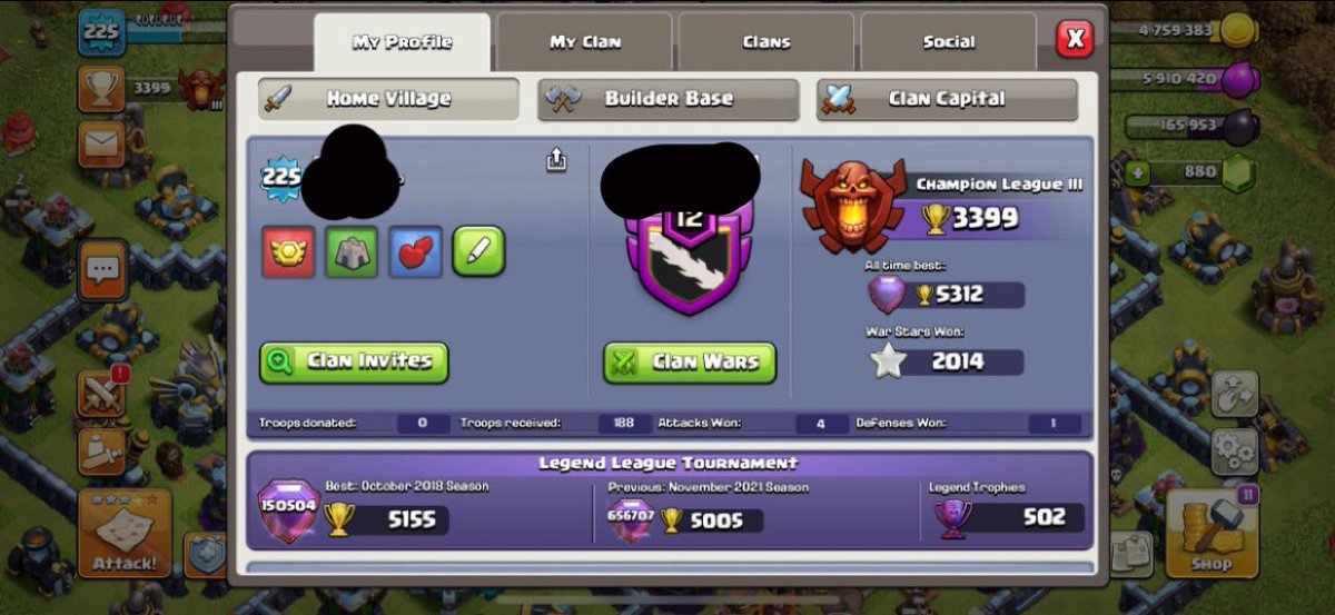 Tuboicecream's tweet photo. Selling max th13 clash account
$160 can negotiate
BH9 w sixth builder
max troops
max heroes
only 40 walls left
14 hero skins
800 gems
#ClashofClans 
#account 
#accountseller https://t.co/a4tW0HyOa4