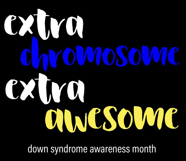 October is Down Syndrome Awareness month! Join us in supporting our friends on October 21st by wearing blue and yellow! #nothingdownaboutit #leadlikeacougar