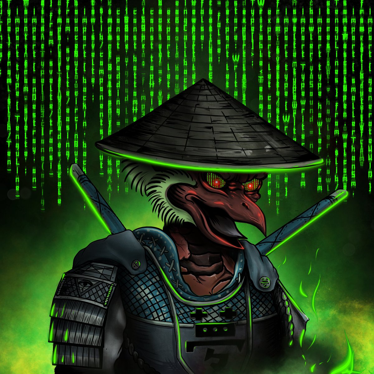 Hello #Solana,
this is me. Yep, it is me.
The Dai Tengu. @SengokuEmpire <a href="/SengokuDegens/">Sengoku Degens</a> 
Credit for this insane 1/1 piece of Art go to <a href="/Maven1408/">\MAVEN/</a> 
#SolanaNFTs <a href="/MagicEden/">Magic Eden 🪄</a>