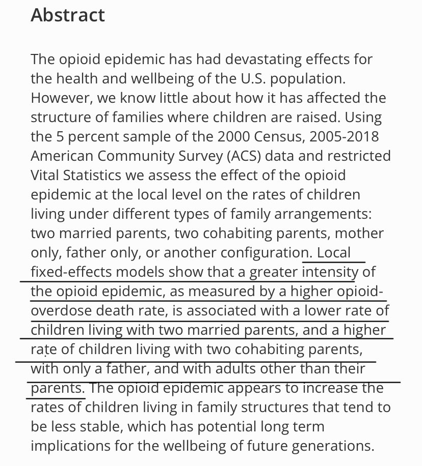 Philip N Cohen (@familyunequal) on Twitter photo Started watching <a href="/DopesickOnHulu/">Dopesick On Hulu</a>. Very difficult. Related, <a href="/mlcaudillo/">Mónica L. Caudillo</a>, Andres Villarreal, and I have a paper showing the opioids epidemic is changing family structure. "The Opioid Epidemic & Children's Living Arrangements in the United States, 2000-2018"
doi.org/10.31235/osf.i… Started watching <a href="/DopesickOnHulu/">Dopesick On Hulu</a>. Very difficult. Related, <a href="/mlcaudillo/">Mónica L. Caudillo</a>, Andres Villarreal, and I have a paper showing the opioids epidemic is changing family structure. "The Opioid Epidemic & Children's Living Arrangements in the United States, 2000-2018"
doi.org/10.31235/osf.i…