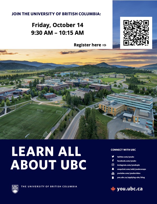 International School of Ulaanbaatar (ISU) welcomes the University of British Columbia to our wonderful campus this coming Friday 14th Oct to meet our high school students &amp; families #isumongolialearning #isumongoliaglobalcitizenship #isumongoliasecondary We hope to see you there!