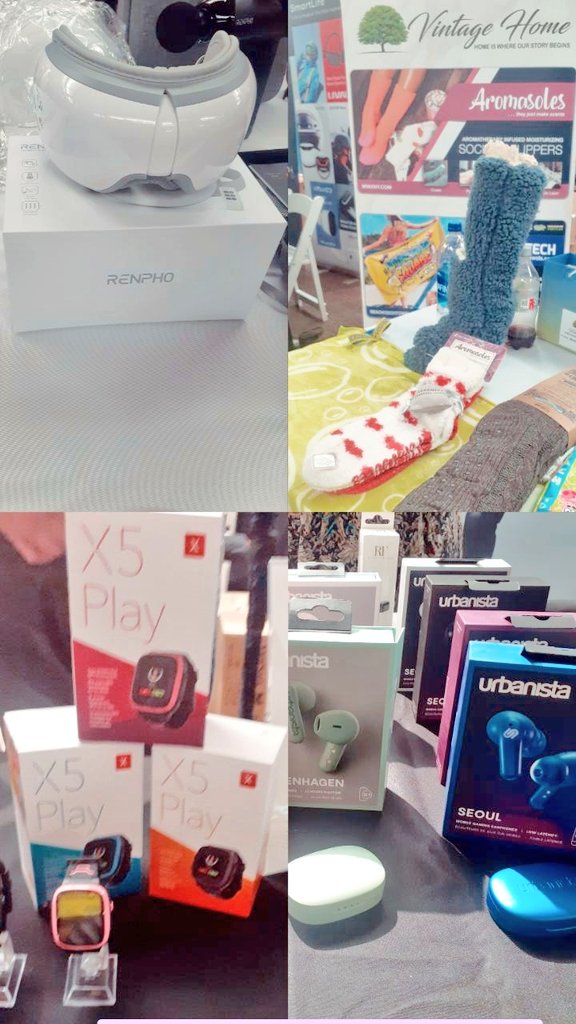 Getting all the holiday gift ideas at <a href="/PepcomEvents/">Pepcom</a>! A few favs

- @Renpho Soothing Eye Massager
- MinxNY Aromasole Scented Socks
- Xplora Kids #Smartwatches
- Urbanista #Earphones (Colors!)

#pepcom #holidayspectacular #hsnyc22 #giftguide #tech