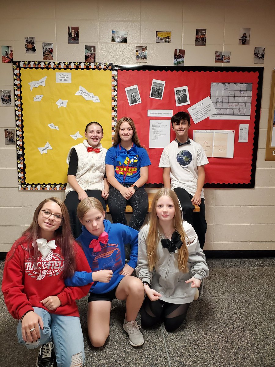 Chris Butler created a clever bow tie! We are twinning to look like Mr. Spear! #spiritweek
<a href="/terrylthompson6/">Terry Thompson</a> <a href="/DustinShadbolt/">Dustin Shadbolt, CETL</a> <a href="/RossvilleSchool/">Rossville Schools</a>