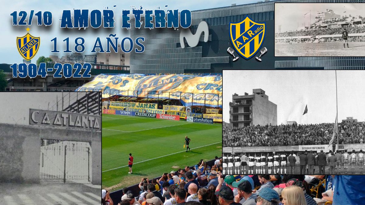 ArribaAtlanta's tweet photo. Felices 118 Años #Clubatleticoatlanta Amor Eterno 💛💙
#felizcumpleañosatlanta https://t.co/IjGLSYU3ZJ
