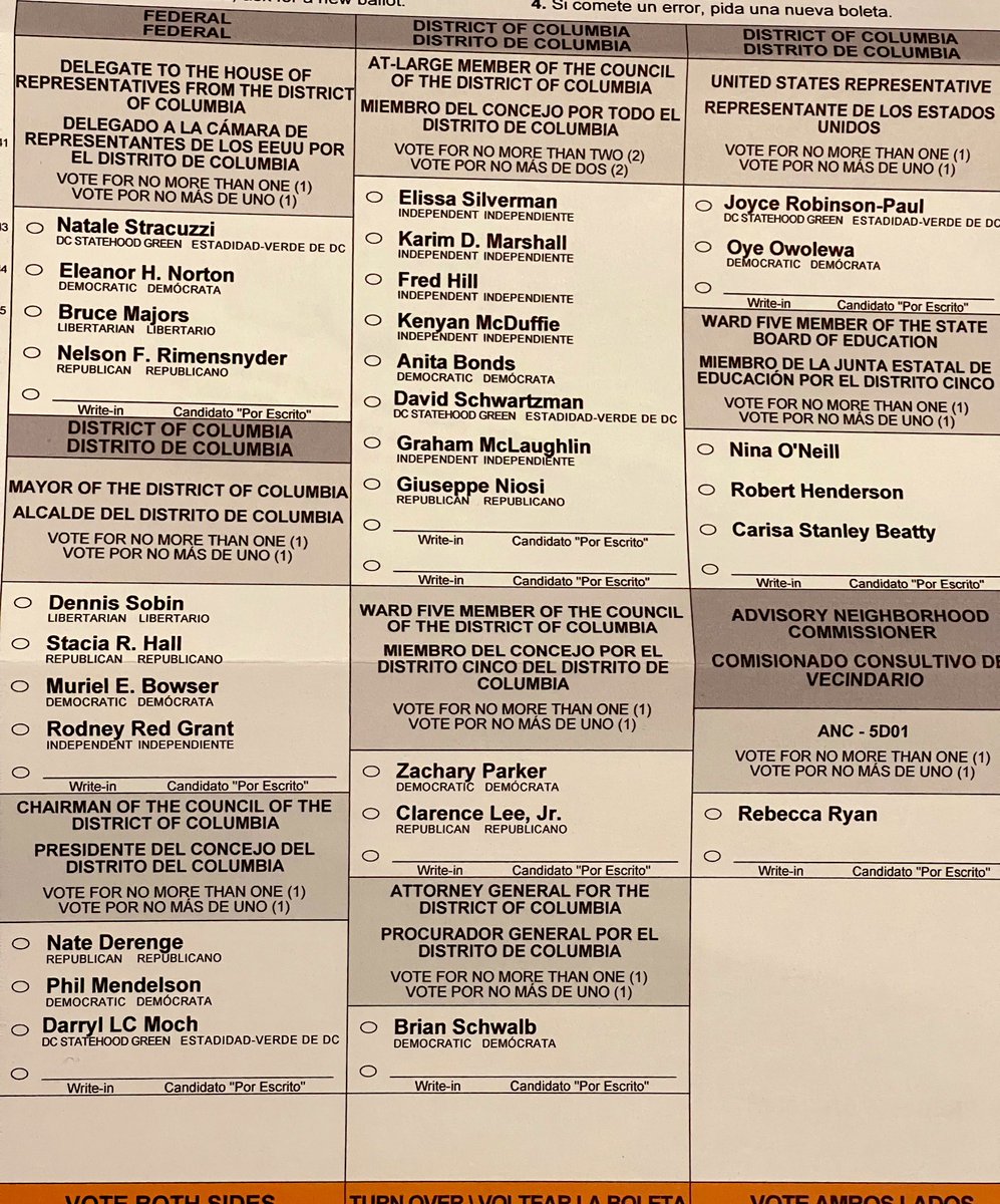 FifthWardMoe's tweet photo. Got this bad boy in the mail today… but the At-Large race is the one to watch… @kenyanmcduffie vs @AnitaBondsDC 🍿 What are your predictions? #DCision22 https://t.co/8uD2aQuwcS