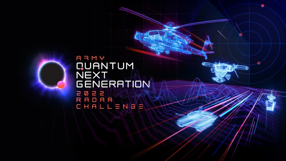 Could you find the optimal technique for employing #quantum sensors in radar? Army’s Quantum Next Generation 2022 Radar Challenge is now open to undergraduate and postgraduate students and ECRs, Defence personnel or APS members. Closes Wed, 2 Nov 2022: researchcentre.army.gov.au/event/quantum-…