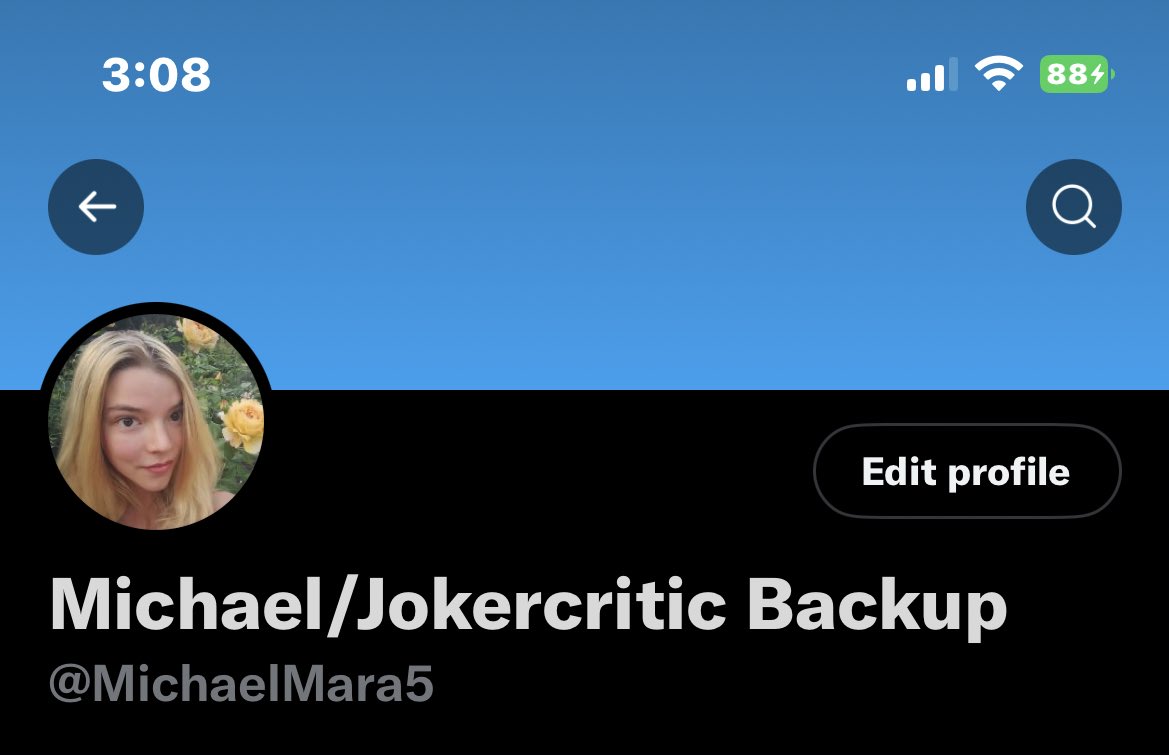 My backup account just in case: @MichaelMara5