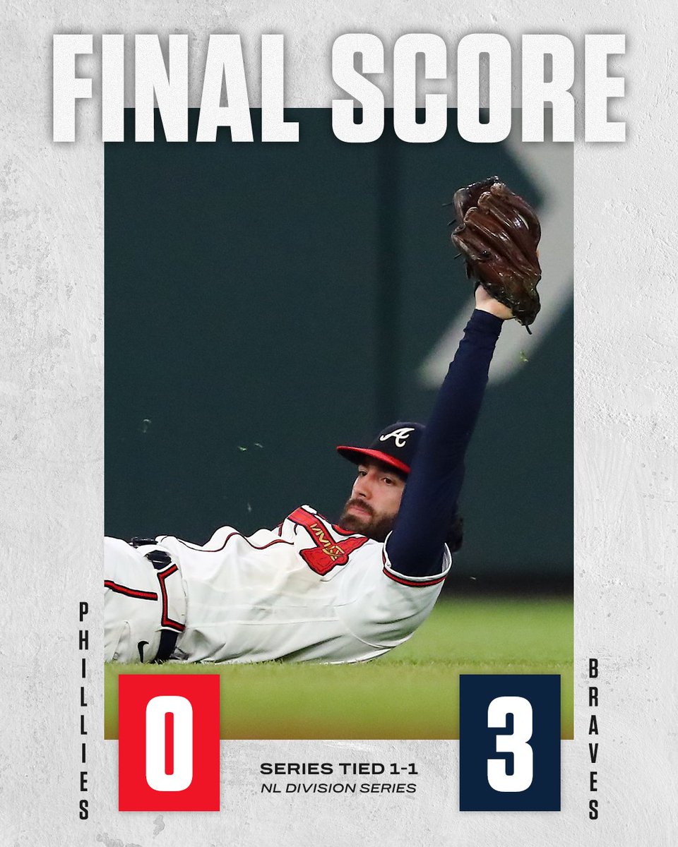espn's tweet photo. The Braves tie the series in Game 2‼ https://t.co/gBpji9VWog