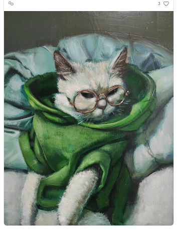 Luo chao- oil painting &NFT tweet media