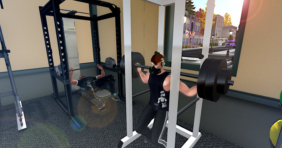 Here at Premier, even Commentators gotta keep in shape! Here I am doing some high altitude breathing training with some squats. Beside me is <a href="/tlc_the_fighter/">TLC</a> as my workout buddy!