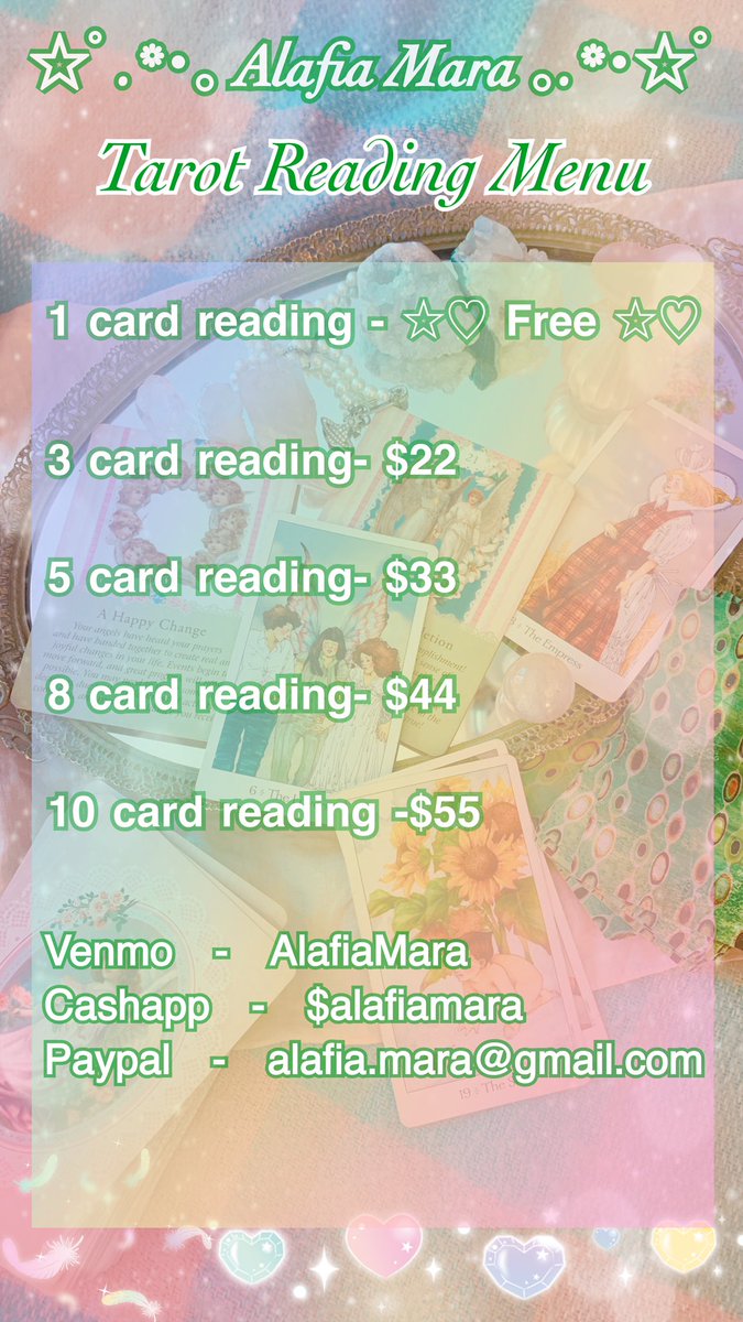 MagicaLaffi's tweet photo. You can also find me…

@AlafiaMara on twt + IG ☆ 

I draw, paint, sew, embroider, and all kinds of other artsy stuff🎨🧑🏽‍🎨✨

I also offer tarot readings and reiki healing 😌💕✨!

I’ve been practicing for abt 10 years now, Its part of my duties as a magical girl after all⭐️!! https://t.co/VWvw4m0GA2