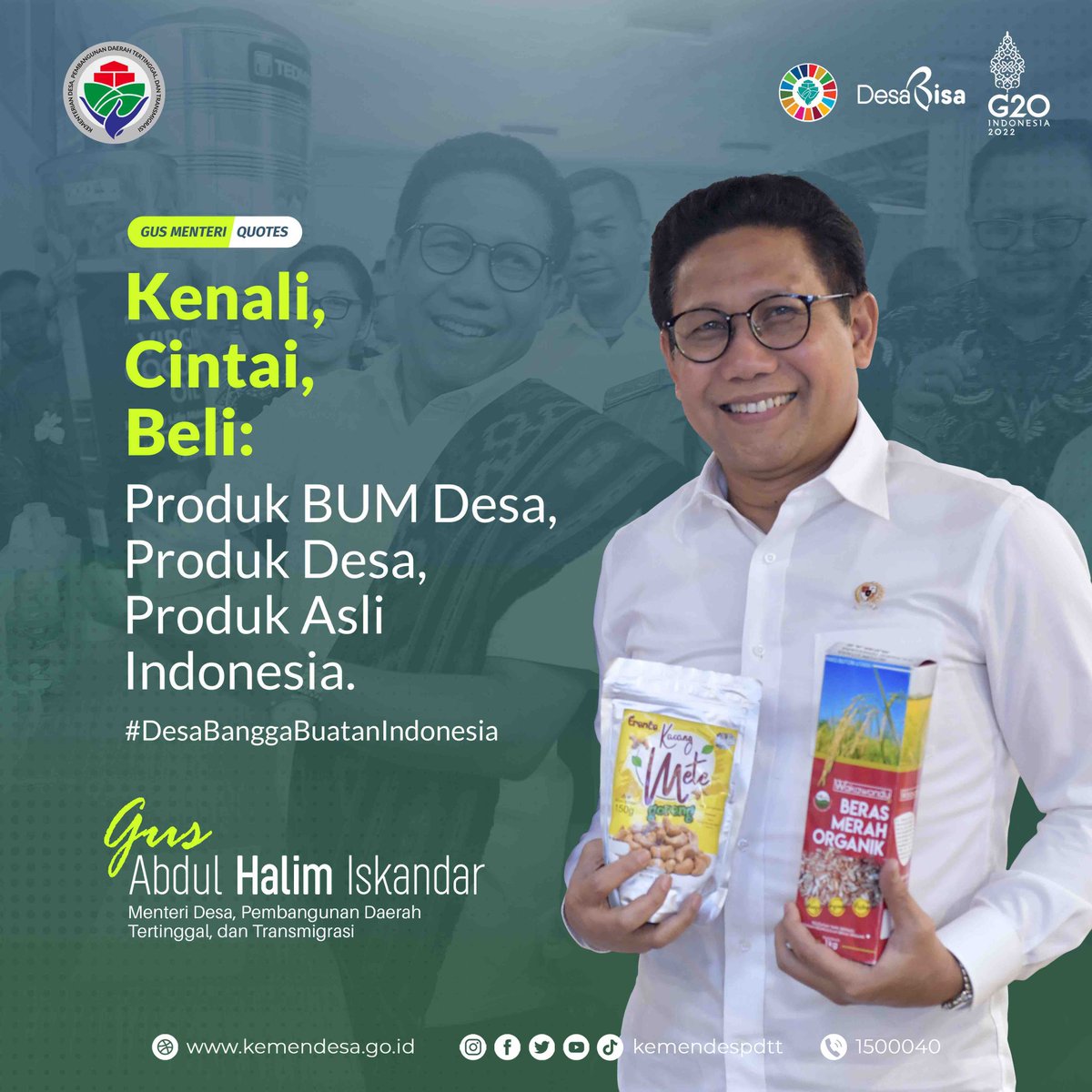 TKP_01981's tweet photo. Selamat dan Sukses atas terselenggaranya event Bangga Buatan Indonesia
#DesaBanggaBuatanIndonesia
@jokowi 
@halimiskandarnu
@Kemendespdtt
@malik_haramain
@imansyukri
@taufikmadjid71
@yusradaridesa 
@azzameldzikrie 
@tppkemendes https://t.co/CW28xOGzYy