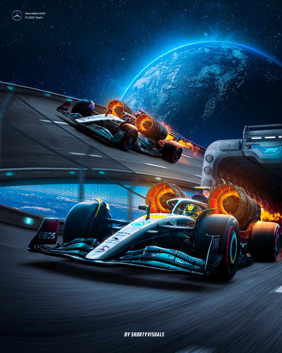 Team <a href="/MercedesAMGF1/">Mercedes-AMG PETRONAS F1 Team</a> goes to space 🚀
Alternate version of the Lewis Poster for all the Merc fans (: