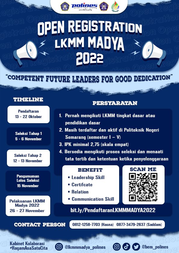 BEM KBM POLINES tweet media