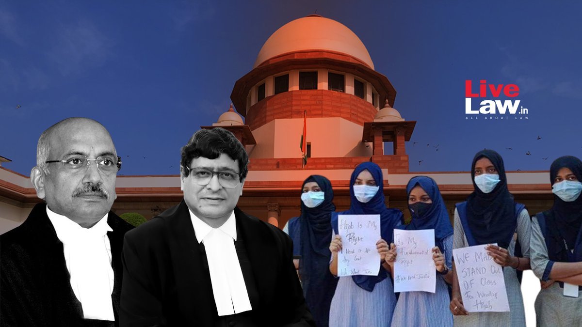 Live Law on Twitter "SupremeCourt to pronounce judgment in the hijab case TODAY A bench of