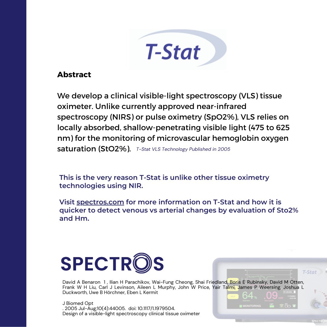 T-Stat Tissue Oximeter tweet media