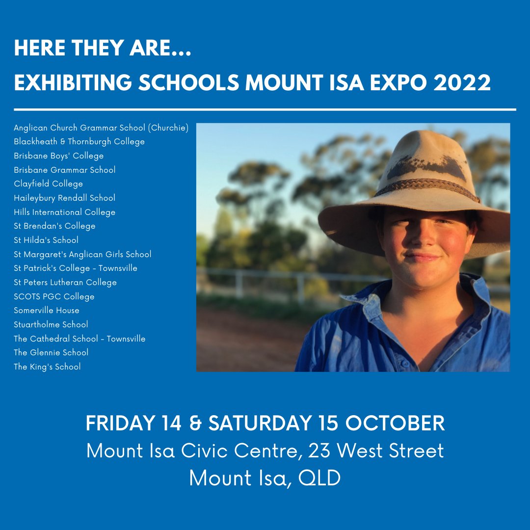 We can’t wait to hit the Isa ! TOMORROW!
14th and 15th October we’ll be there with boarding schools and their senior representatives.

#australianboardingschools #boardingisfun #destinationboarding #mountisaexpo #northwestqueensland #queenslandboardingschools #seeyouthere