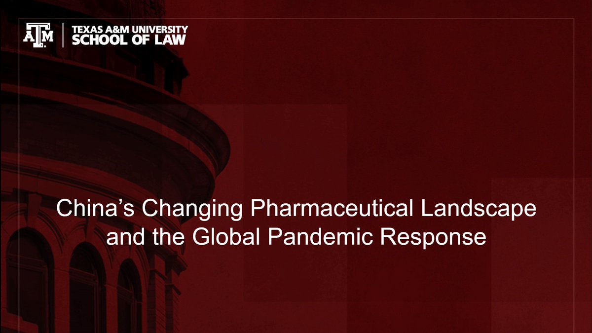 TAMUclip's tweet photo. .@TAMULawSchool @profpeteryu speaks at @Harvard_Law on China's changing pharma landscape & global pandemic response - joining Profs @margobagley & Ruth Okediji & sharing perspectives on Chinese patent law, CHIPS & Science Act, #COVID19 TRIPS waiver, trade war & #AI race #ChinaIP https://t.co/XPpLPJMuOv