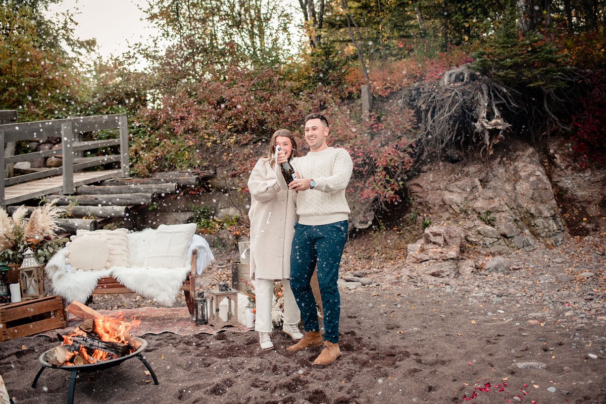 She said yes! Cheers to a lifetime with my best friend🍾