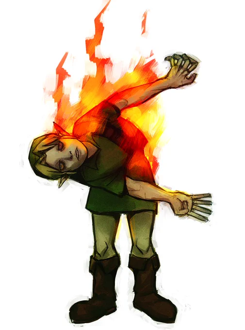 don't know if this is hard to believe for my newer followers but i used to draw more horror 
