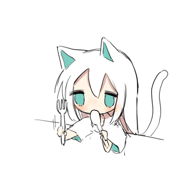 ごはんほしいねこ 