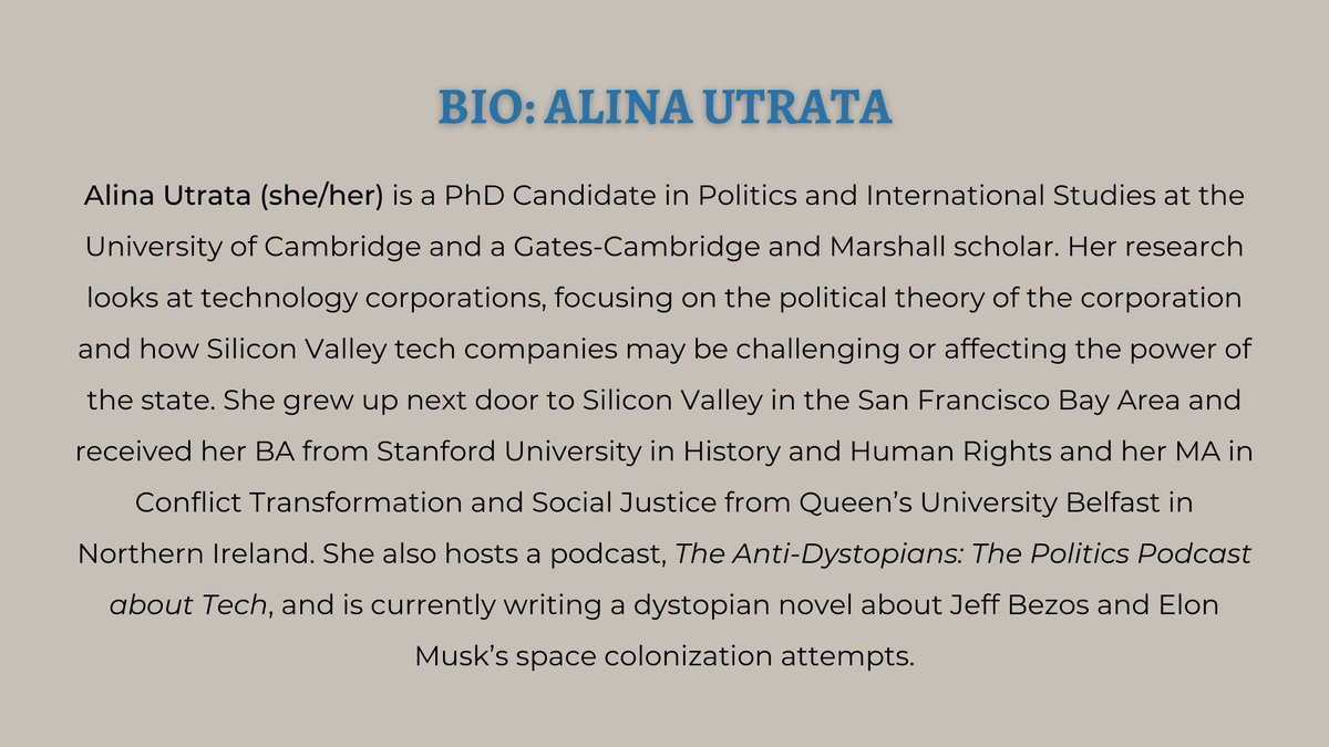 CSEPluralism's tweet photo. Come join us at Alina Utrata's talk on technological corporations and their conflict with state power

Paper 0 Event (Talk with Q&amp;A): 20 October in Keynes Lecture Theatre at Kings College https://t.co/r2QBV3jwxo