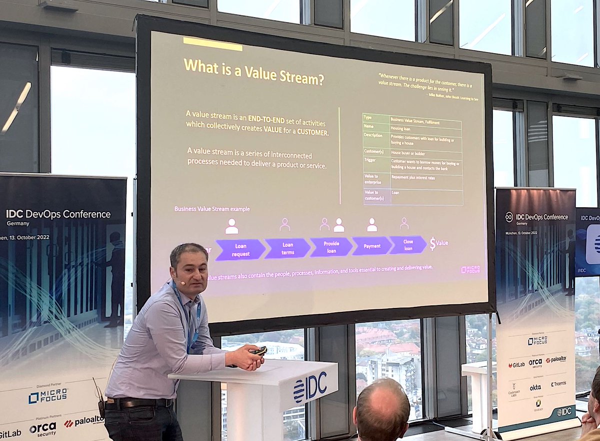 MicroFocusDACH's tweet photo. Spannende Insights von Distinguished Technologist Peter Vollmer auf der #idcdevopsd22, wie sich die Softwareentwicklung über alle Phasen hinweg optimieren lässt.

Das Zauberwort heißt: Value Stream Management ✅

Sie wollen mehr erfahren? Klicken Sie hier: https://t.co/hVFXdm5PY7 https://t.co/C4EduG9yPh
