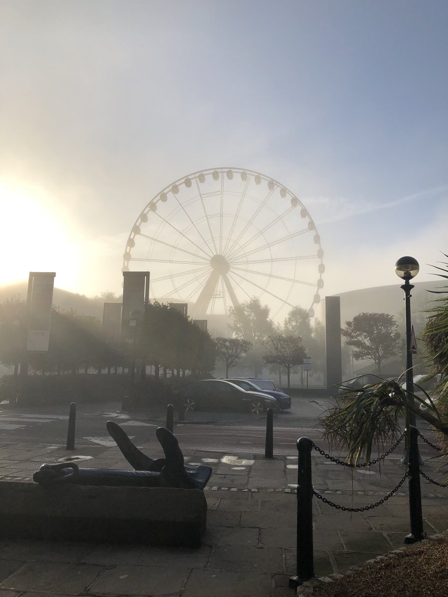 Day 2 in the #plsaannual22 Is it my head or is it a misty morning?