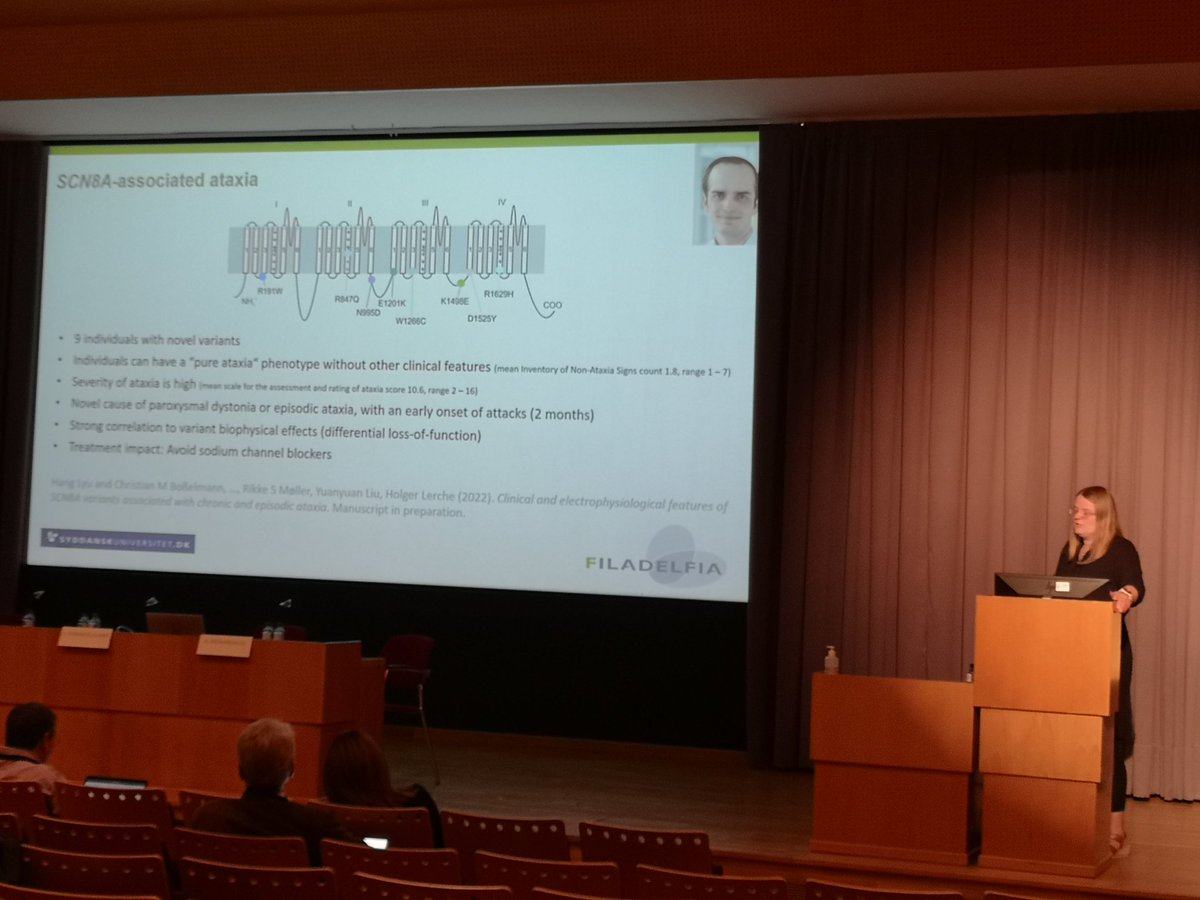 AleRossiNeuro's tweet photo. Magistral talk here in Barcelona by @FiladelfiaGene1 on #genotypephenotype correlations in #SCN8A-related disorders #EpiCare @Elegardella @cmbosselmann @NeuRoberto https://t.co/ZqZgfsLoqZ