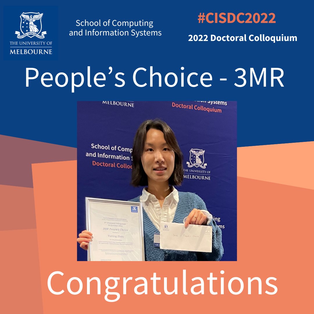 cis_dc's tweet image. Congratulations to the People&apos;s Choice 3 Minute Research Winner 

Yuning Zhou - Active Learning-based Deep Learning Dataset Construction for Laparoscopic Cholecystectomy Structure Segmentation

#cisdc2022
@melbconnect
@UniMelb
@engunimelb
@cis_unimelb