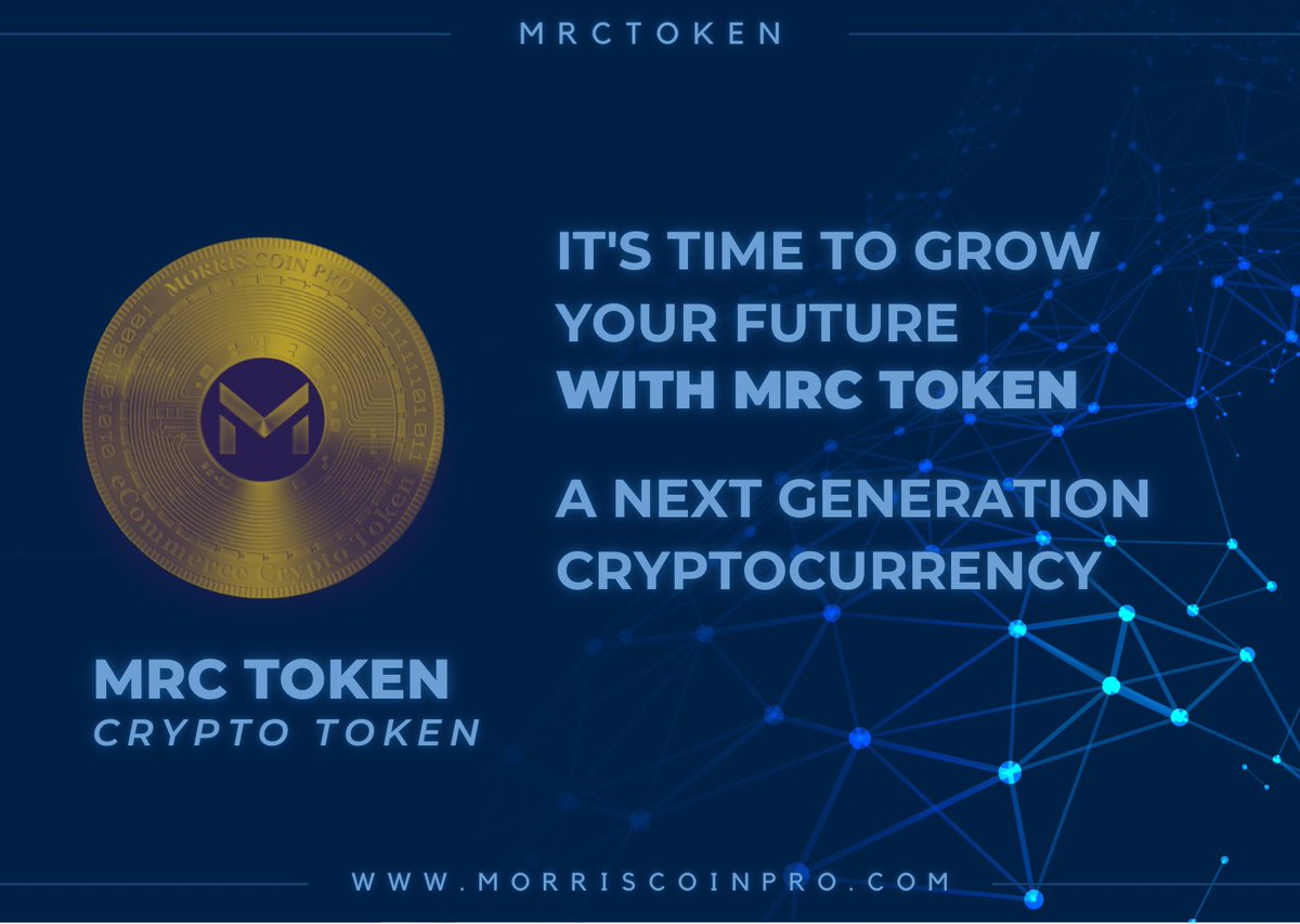 morris_coinpro's tweet photo. IT'S TIME TO GROW YOUR FUTURE WITH MRC TOKEN https://t.co/j4CANbS5Jv