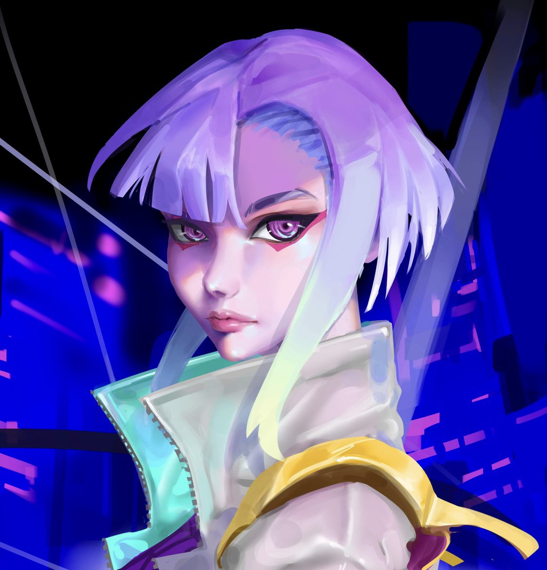 Byengart's tweet photo. Cyberpunk Edgerunner Lucy💗
#CyberpunkEdgerunners #Cyberpunk2077 #Cyberpunk_Edgerunners #CyberpunkEdgerunnersfanart #anime #AnimeArt #animegirl #artwork #art #cyberpunkaesthetic #illustration #conceptartist #conceptart #character #characterart #drawing #portrait https://t.co/Ow1558CG9x