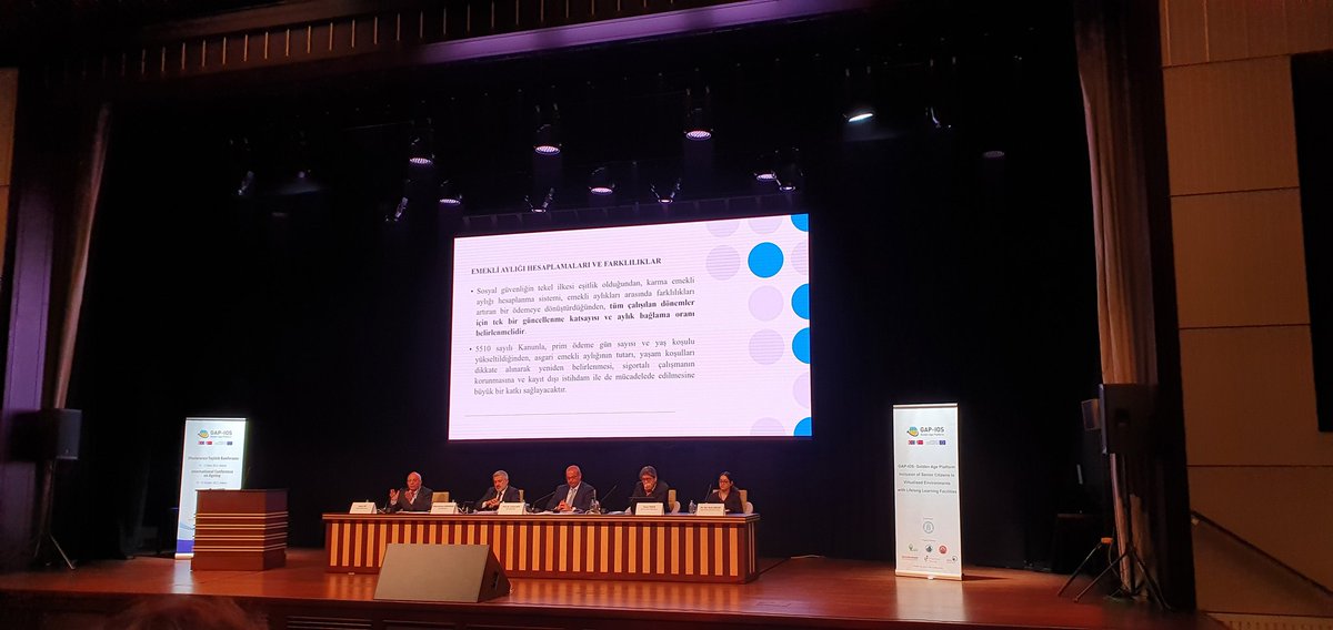 On the second day of the final conference at #gapios, the first panel discussed the social aspects of #ageing and social security in pensions.
